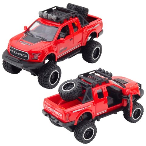 LEAN Toys Samochód Terenowy Raptor Otwierane Drzwi Napęd Światła Dźwięki Mix