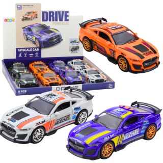 LEAN Toys Samochód Wyścigowy GT 500 Otwierane Drzwi Napęd Światła Dźwięki Mix