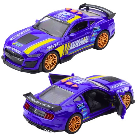 LEAN Toys Samochód Wyścigowy GT 500 Otwierane Drzwi Napęd Światła Dźwięki Mix