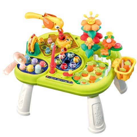 LEAN Toys Wielofunkcyjna Tablica Stolik Interaktywny Dla Malucha Gry Zręcznościowe