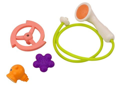 LEAN Toys Zabawka Do Kąpieli Wieloryb 3 Końcówki Pomarańczowy