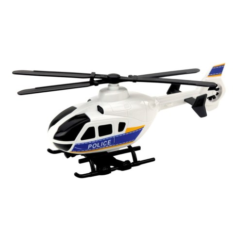 LEAN Toys Zestaw Ciężarówka Policyjna Transportowa Helikopter Światła Dźwięki