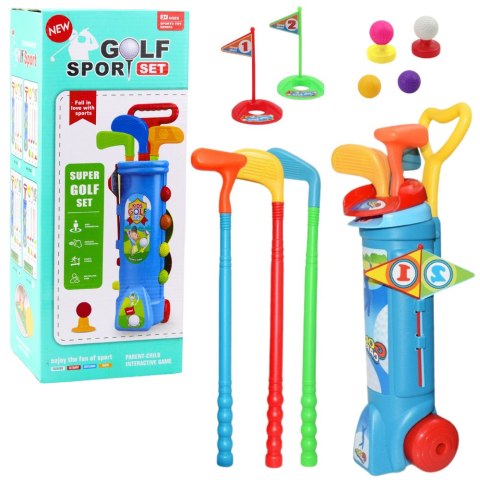 LEAN Toys Zestaw Do Gry W Golfa Wózek Kije Pole Gra Sportowa 20el