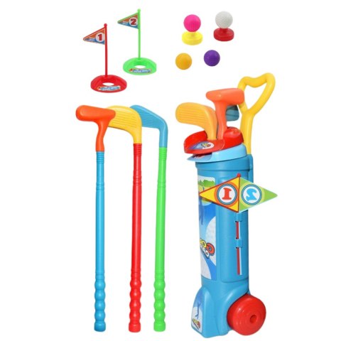 LEAN Toys Zestaw Do Gry W Golfa Wózek Kije Pole Gra Sportowa 20el