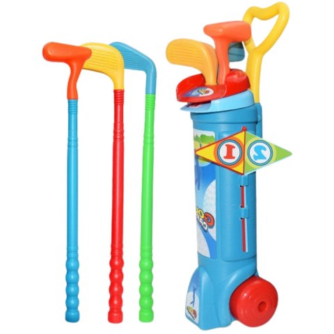 LEAN Toys Zestaw Do Gry W Golfa Wózek Kije Pole Gra Sportowa 20el
