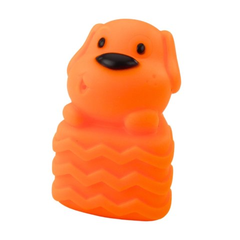 LEAN Toys Zestaw Miękkich Gumowych Klocków Kolorowe Zwierzątka 6el.