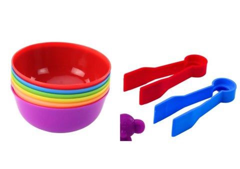 LEAN Toys Zestaw Sorter Edukacyjny Nauka Kolorów Liczenia Dinozaury 48 El