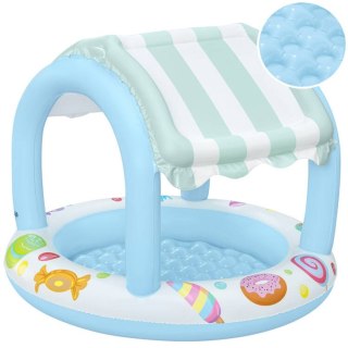 Bestway Bestway Basenik z daszkiem i dmuchanym dnem NIEBIESKO-BIAŁY 104cm 52638