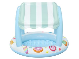 Bestway Bestway Basenik z daszkiem i dmuchanym dnem NIEBIESKO-BIAŁY 104cm 52638
