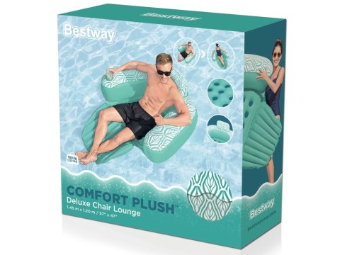 Bestway Bestway Dmuchany FOTEL do wody Deluxe Comfort Plush 145x120cm 43719