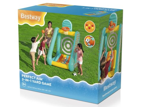 Bestway Bestway Gra ogrodowa 3w1 koszykówka + piłka nożna + cel 127x109x178cm 52813