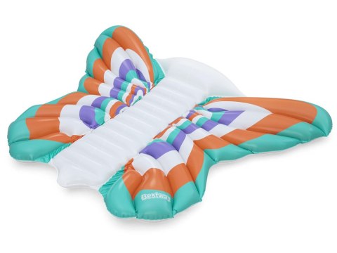 Bestway Bestway Materac plażowy dmuchany - duży leżak wodny MOTYL 193x176cm 43963