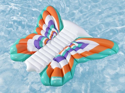Bestway Bestway Materac plażowy dmuchany - duży leżak wodny MOTYL 193x176cm 43963
