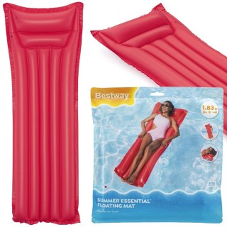 Bestway Bestway Materac plażowy dmuchany - jednoosobowy CZERWONY 183x69cm 44007