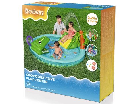 Bestway Bestway Wodny plac zabaw KROKODYL Zjeżdzalnia + zraszacz + piłki 53166