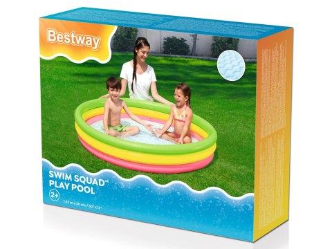 Bestway Bestway kolorowy Basenik dmuchany 152x30cm 51103