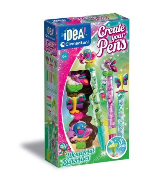 Clementoni  Idea Art Zestaw Mini Fabryka Długopisów Motylki Clementoni 18169