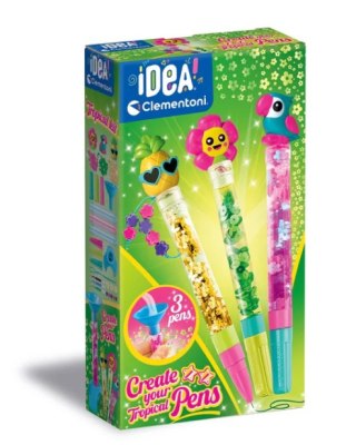 Clementoni Idea Art Zestaw Mini Fabryka Tropikalnych Długopisów Clementoni 18830