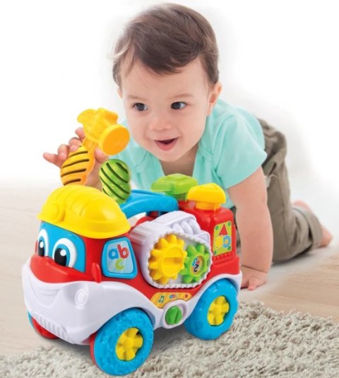 Clementoni Interaktywna Ciężarówka Eugeniusz Drogowy Geniusz Śrubokręt i Młotek Język Polski Clementoni 50110