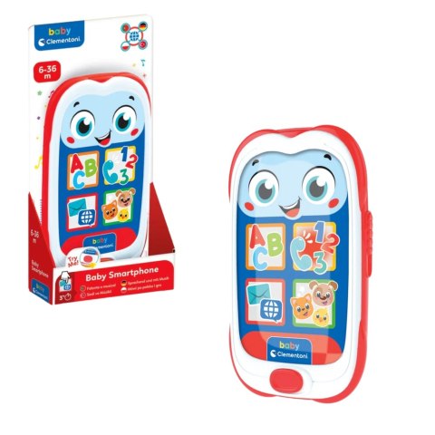 Clementoni Interaktywny Mówiący Smartfon Telefon Dziecięcy Język Polski Turecki Portugalski Niemiecki Clementoni 17529