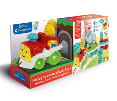 Clementoni Interaktywny Pociąg Ze Zwierzątkami 3w1 Język Polski Clementoni 50802