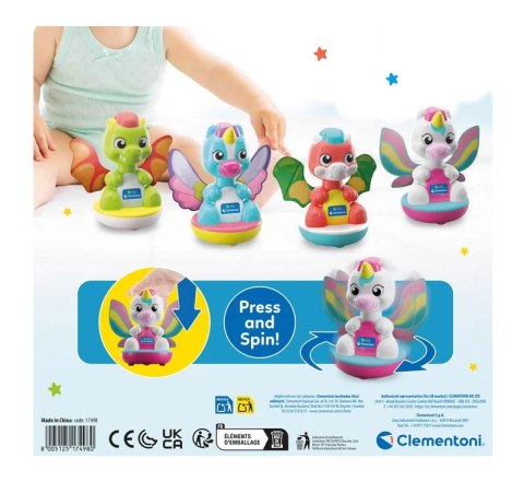 Clementoni Magiczne Zwierzątka Bączek Jednorożec Mały Smok Clementoni 17498