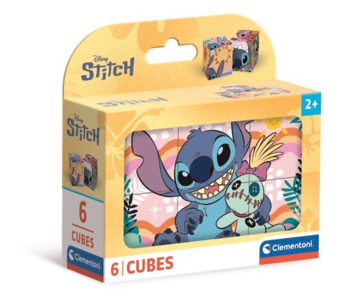 Clementoni Puzzle 6 Klocków Sześcianów DISNEY STITCH Clementoni 40905