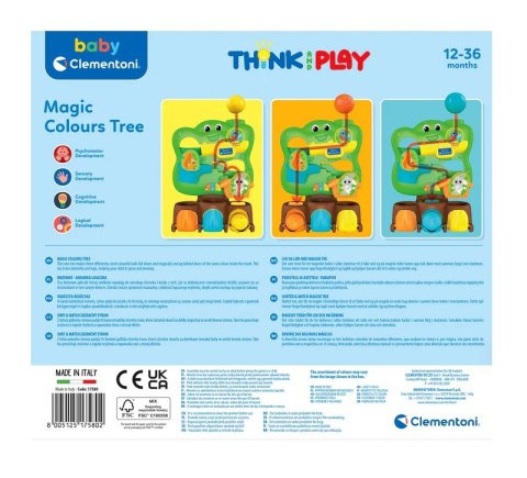 Clementoni Zabawka Logiczna Magiczne Kolorowe Drzewo Piłeczki Clementoni 17580