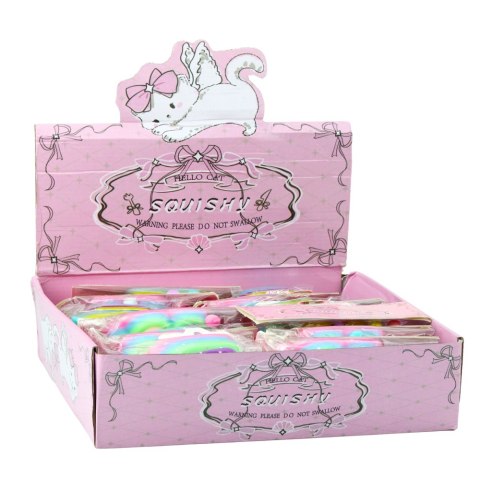 LEAN TOYS Gniotek Kocia Łapka Zabawka Antystresowa Sensoryczna Squishy XXL Niebieska Różowa