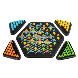 LEAN TOYS Gra Strategiczna Rodzinna Edukacyjna Puzzle Geometryczne Trójkąty