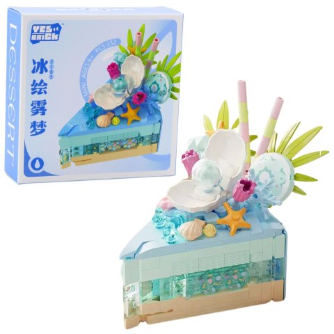 LEAN TOYS Klocki Konstrukcyjne Torcik Tort Deser Dekorowany 292-357el.