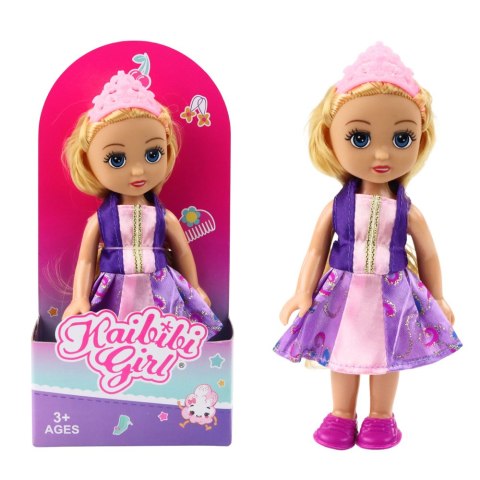 LEAN TOYS Mini Laleczka Księżniczka Korona Zdobiona Sukienka 17cm Mix