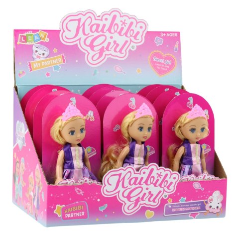 LEAN TOYS Mini Laleczka Księżniczka Korona Zdobiona Sukienka 17cm Mix