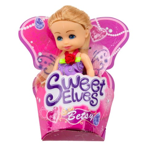 LEAN TOYS Mini Laleczka Wróżka Elf Niebieska Fioletowa Różowa Mix 11,5cm