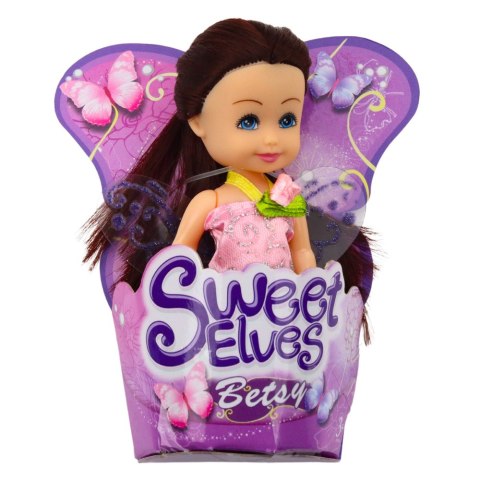 LEAN TOYS Mini Laleczka Wróżka Elf Niebieska Fioletowa Różowa Mix 11,5cm