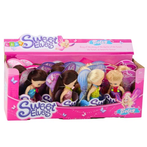 LEAN TOYS Mini Laleczka Wróżka Elf Niebieska Fioletowa Różowa Mix 11,5cm