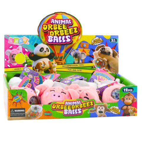 LEAN TOYS Pluszak Do Ściskania Ugniatania Gniotek z Kulkami Wodnymi Koala Panda 6 cm