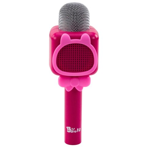 LEAN Toys Bezprzewodowy Mikrofon Bluetooth Do Karaoke Nagrywanie Zmiana Głosu Różowy