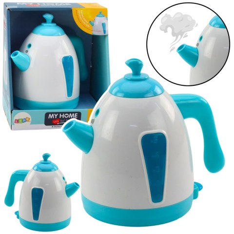 LEAN Toys Czajnik Na Baterie Para Wodna Światła Dźwięki Turkusowy