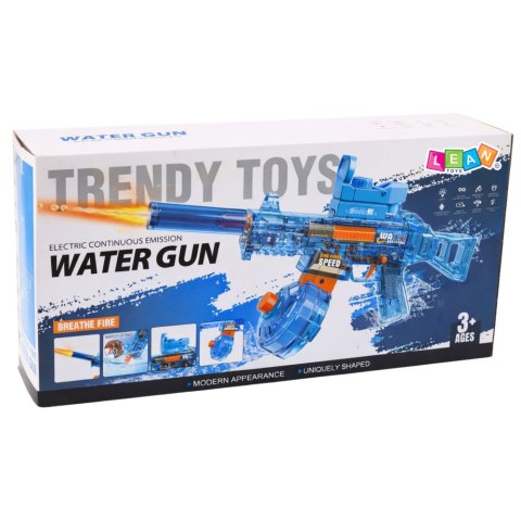 LEAN Toys Elektryczny Pistolet Karabin Na Wodę Czarny Zasięg 11 m
