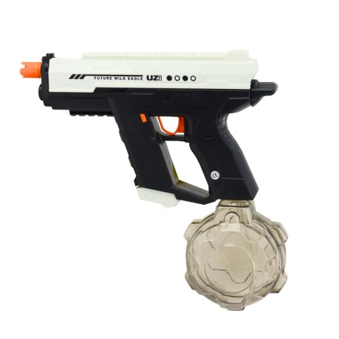 LEAN Toys Elektryczny Pistolet Na Wodę Automatyczny 10m Czarno Biały 800ml
