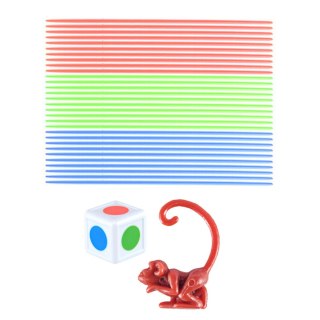 LEAN Toys Gra Zręcznościowa Rodzinna Skaczące Spadające Małpki Palma 30cm