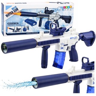 LEAN Toys Karabin Elektryczny Broń Pistolet Na Wodę M416 Niebieski 62 cm