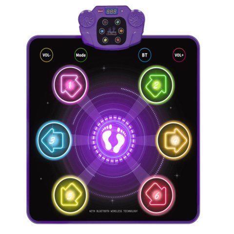 LEAN Toys Mata Taneczna Interaktywna Dla Dzieci Bluetooth 5 Trybów 3 Języki
