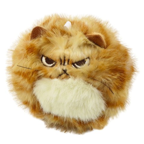 LEAN Toys Pluszowy Rudy Kotek z Kręcącym Ogonkiem Dźwięki Piszczenia Brelok 9 cm