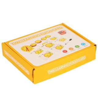 LEAN Toys Pomoc Dydaktyczna Edukacyjna Nauka Godzin Zegar Karty Pisak Suchościeralny