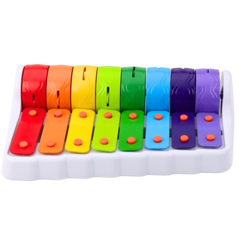 LEAN Toys Rock N' Roller Piano Instrument Dla Malucha Cymbałki Obrotowe Koła Kolorowe