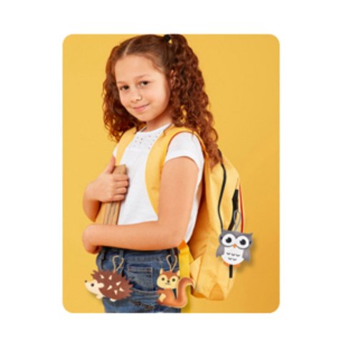 LEAN Toys Zestaw Kreatywny Wyszywanki Filcowe Zwierzątka Leśne 6szt