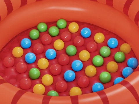 Producent niezdefiniowany Bestway Suchy basen z kulkami Czerwona PANDA 107x94cm + 50 kulek 52702