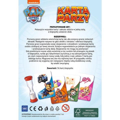 Trefl Gry Gra podróżna Karta Parzy Psi Patrol Trefl 02691